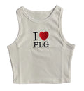 I ❤️ PLG CROPPED TANK